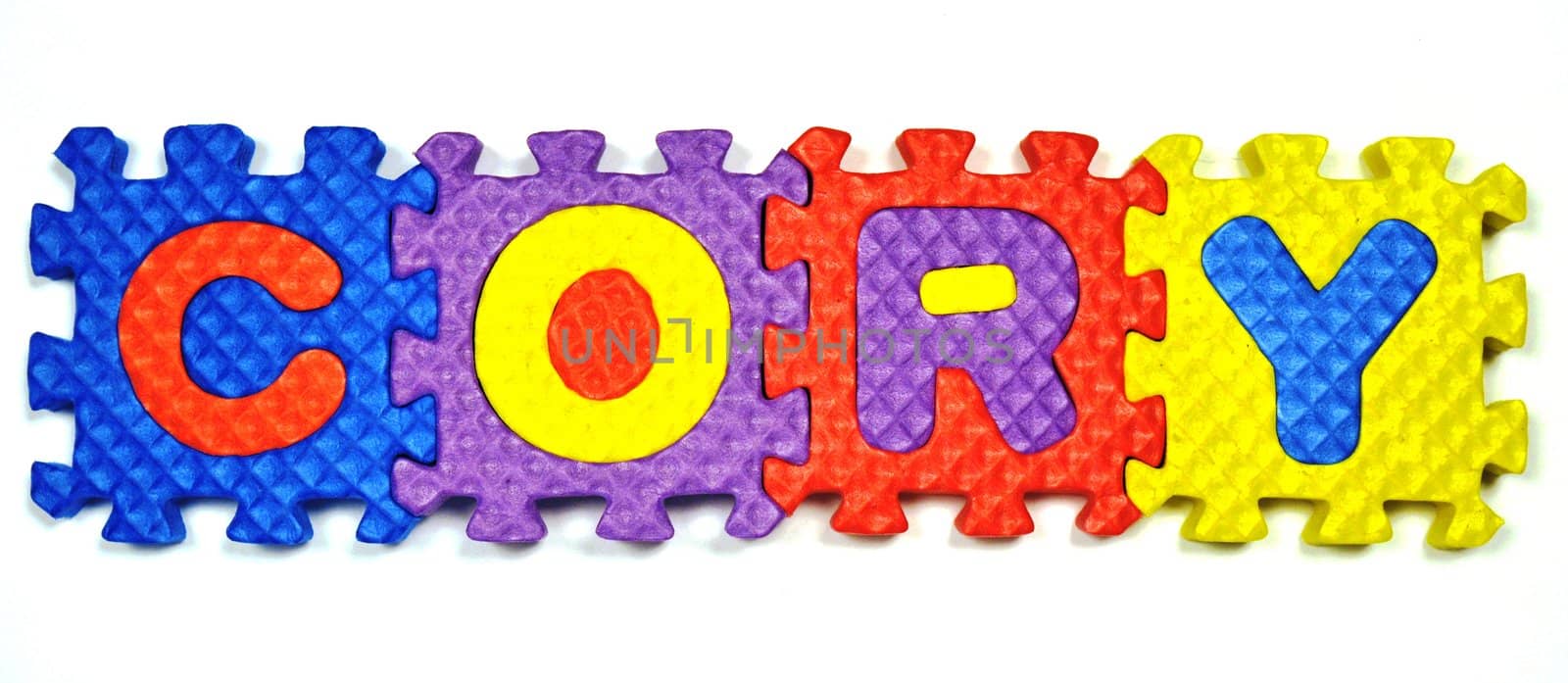 Connected Letters - CORY in center by RefocusPhoto