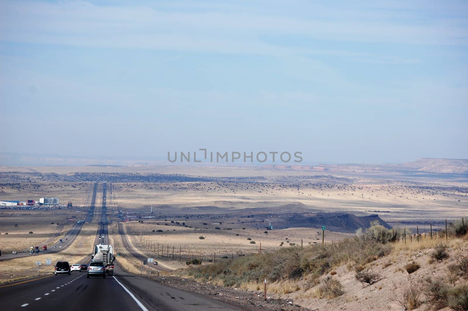 Road along the plains background