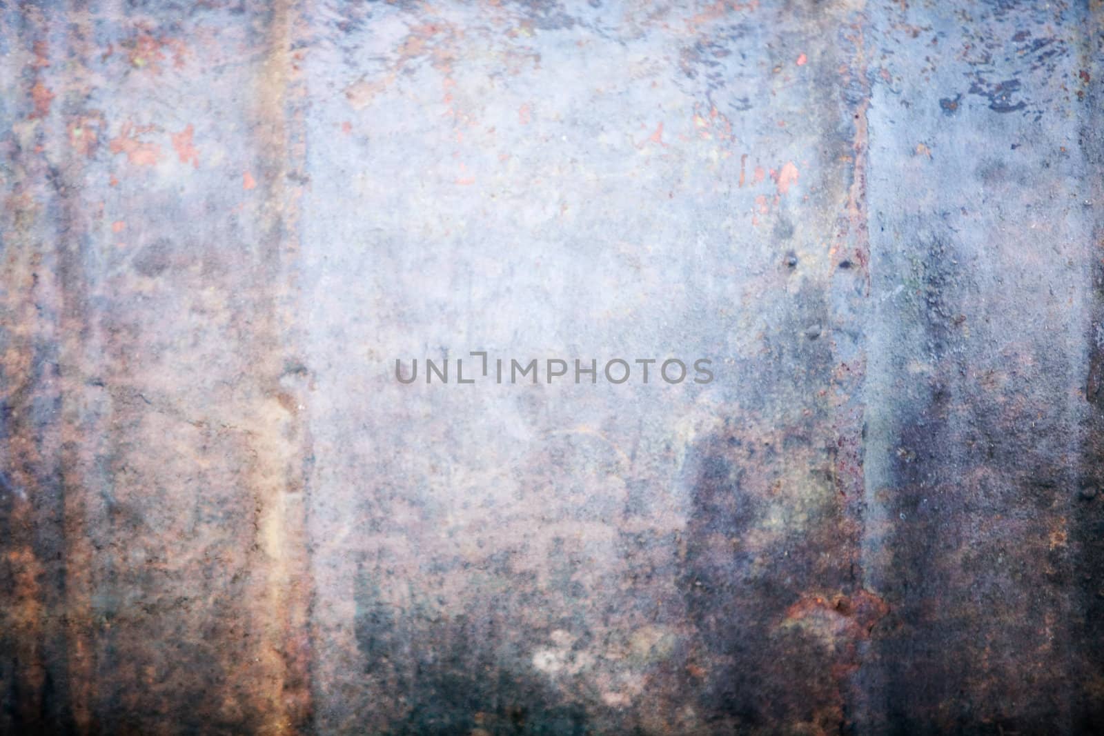 Abstract rusty blue metal background