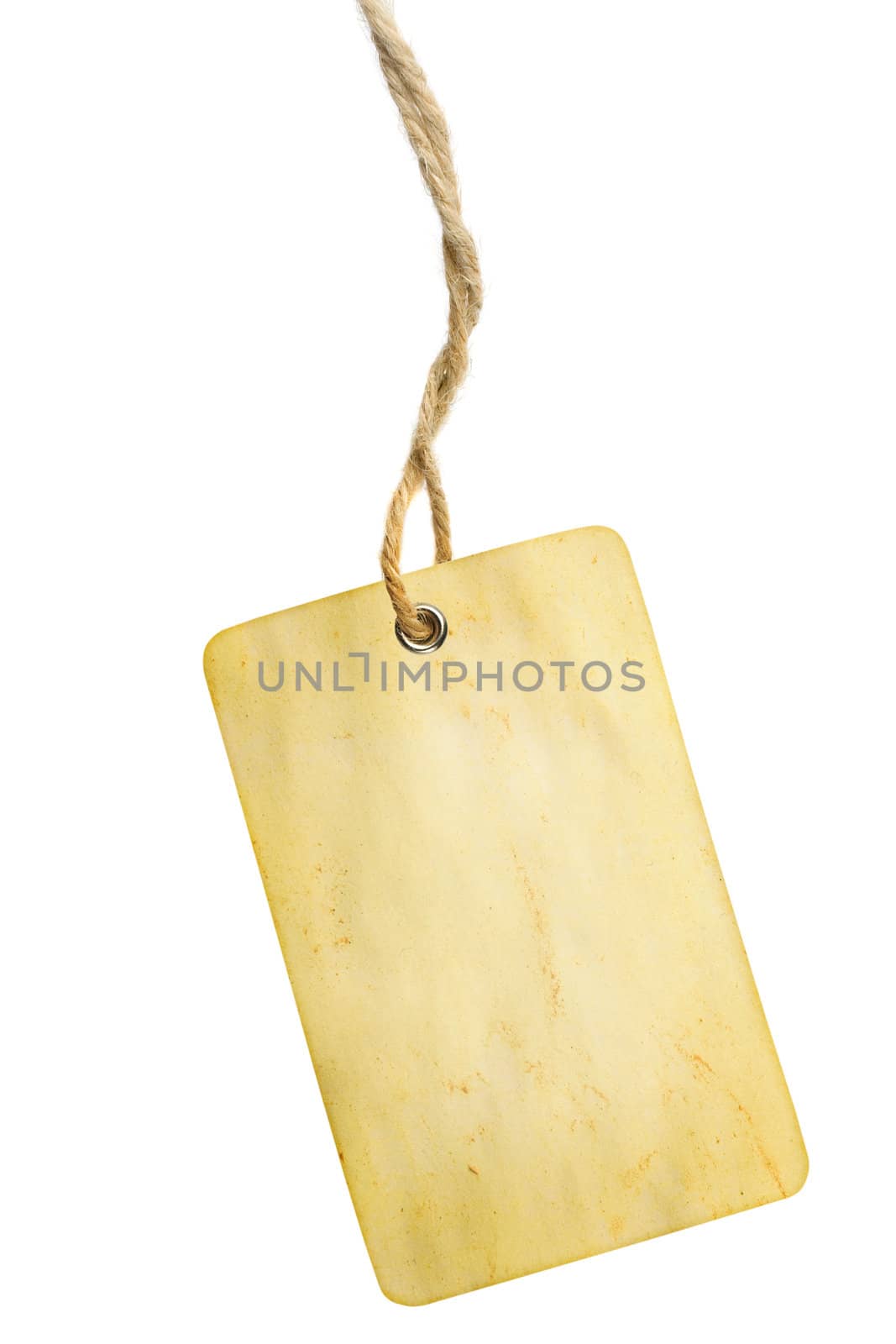 Blank Grunge Tag Label Hanging by Luminis