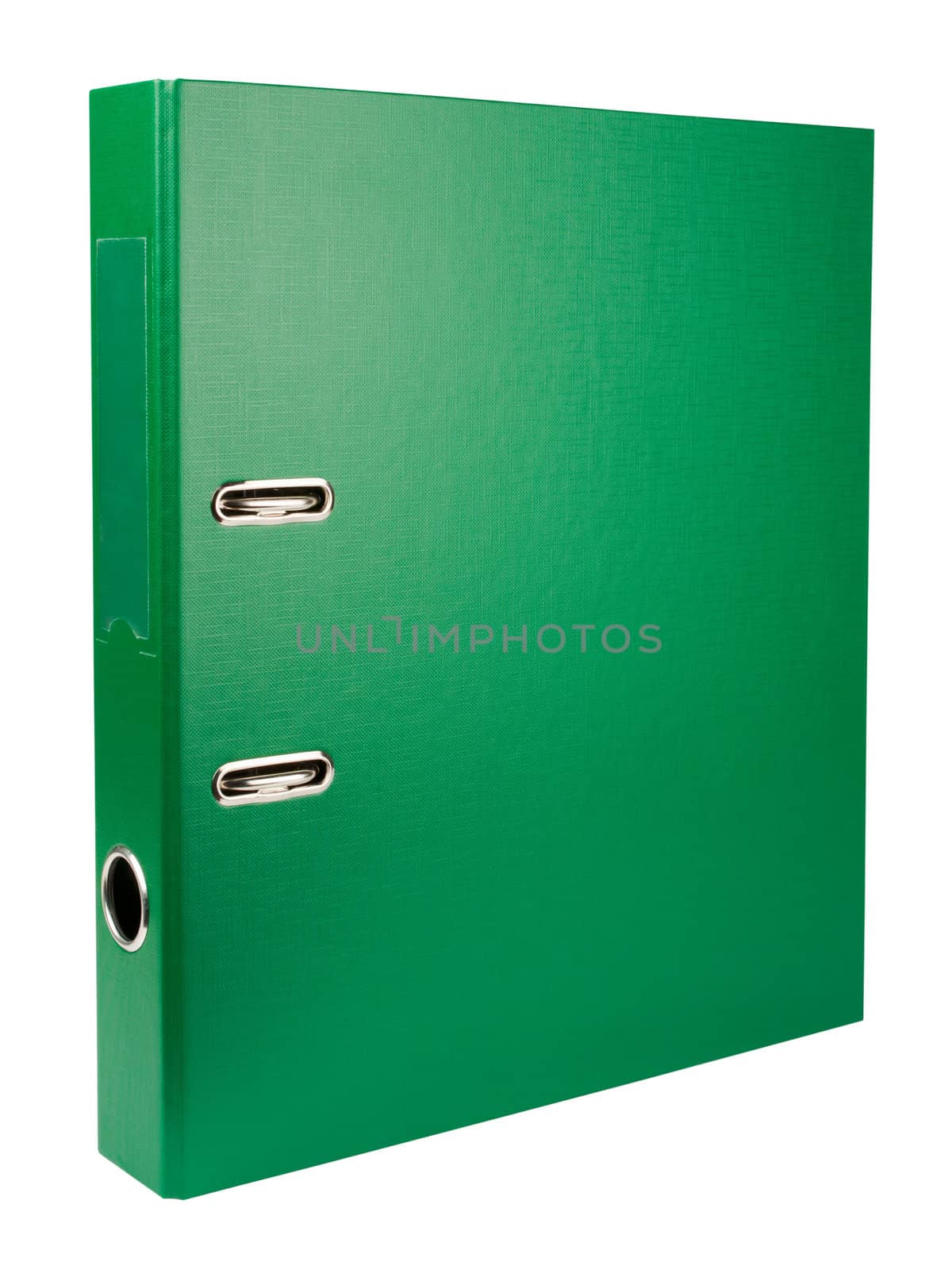 Green folder isolated on white background