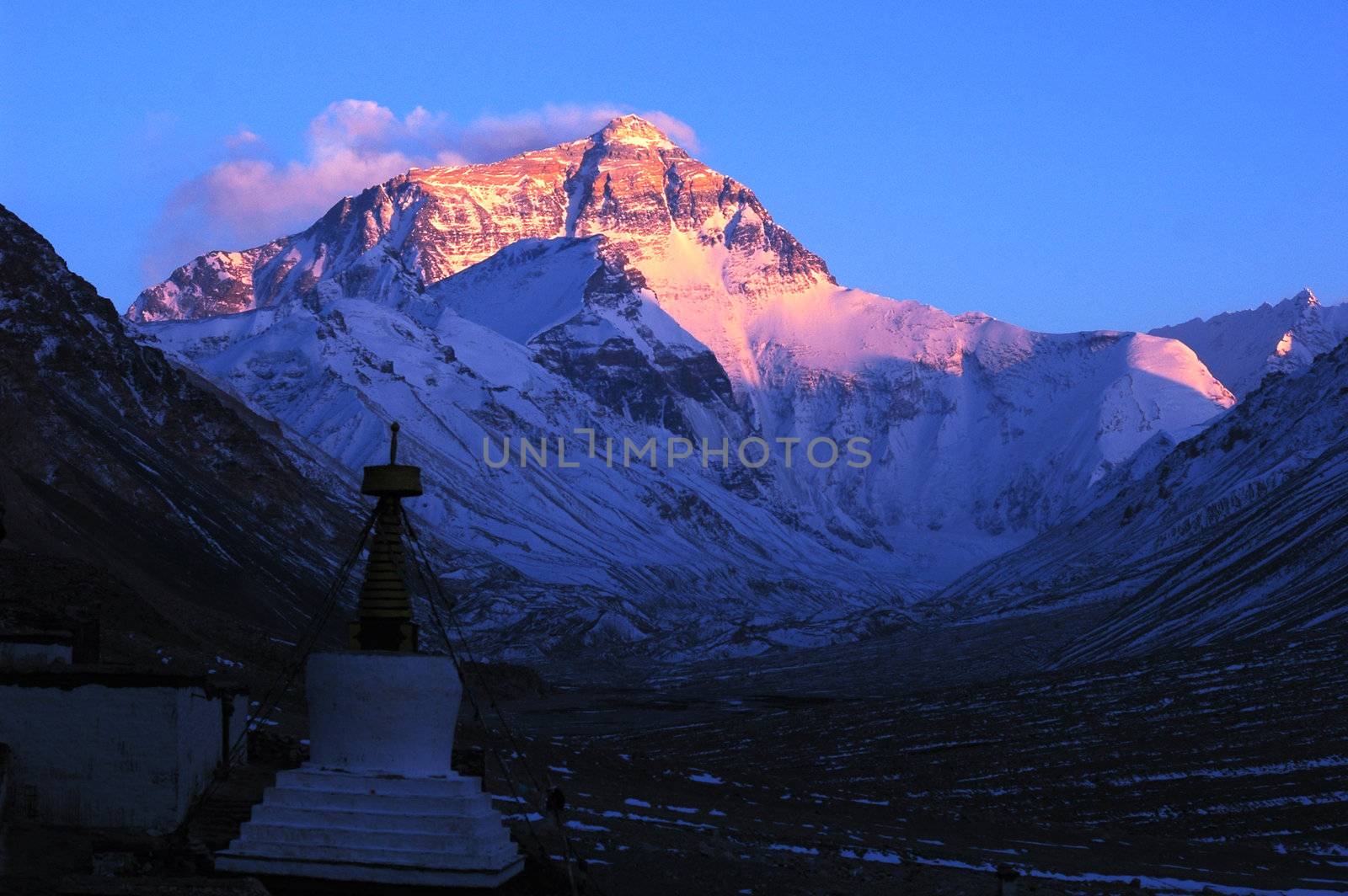 Scenery of Mount Everest in Tibet China