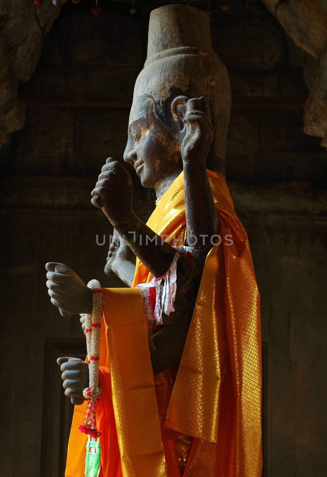 Scenery of ancient Hinduism relics at Angkor Cambodia