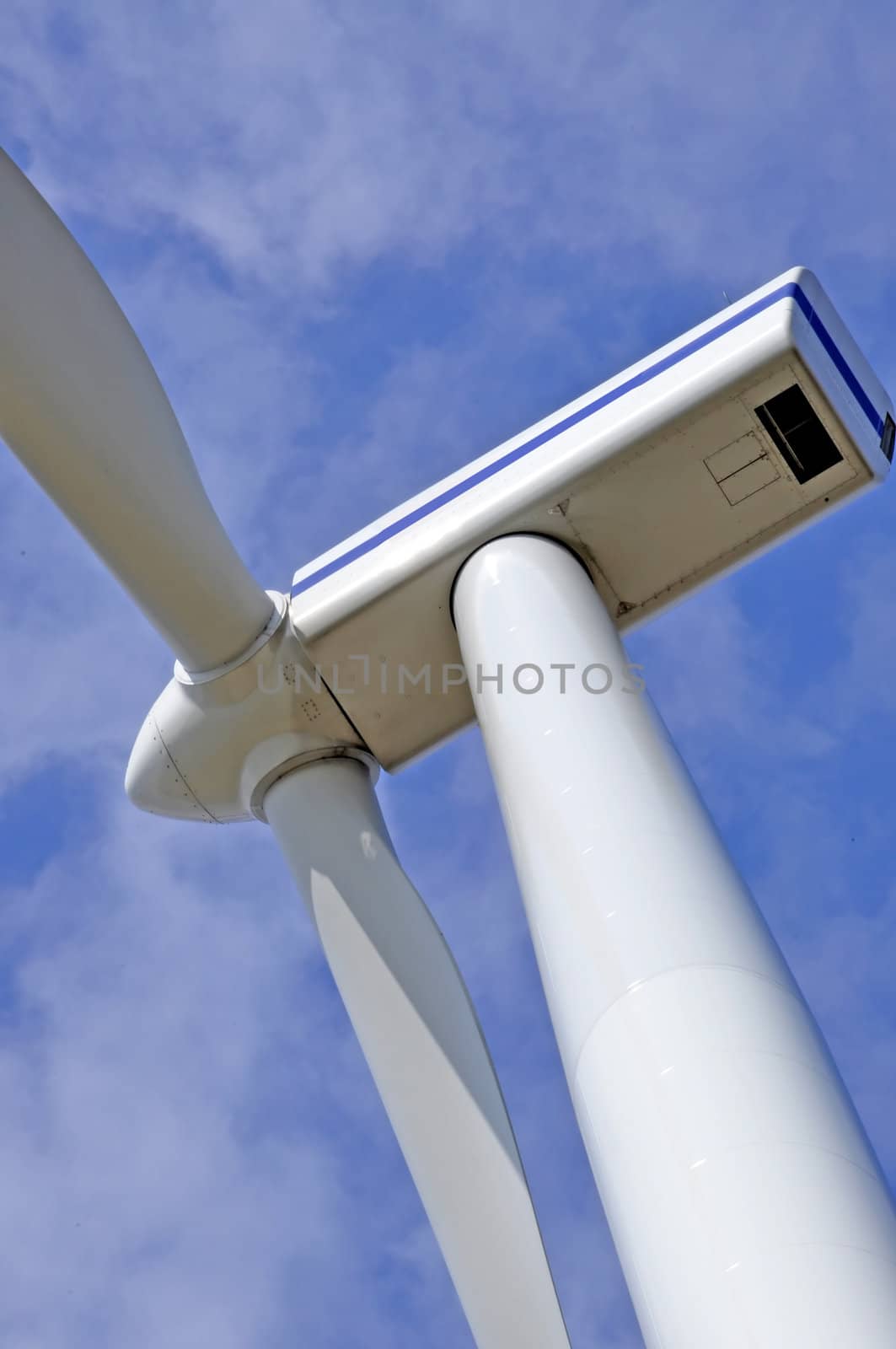 wind turbine on sunny day