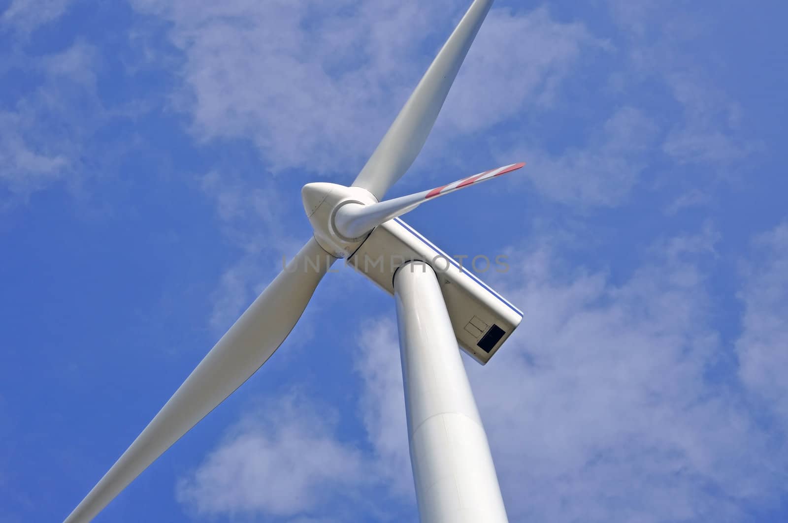 wind turbine on sunny day