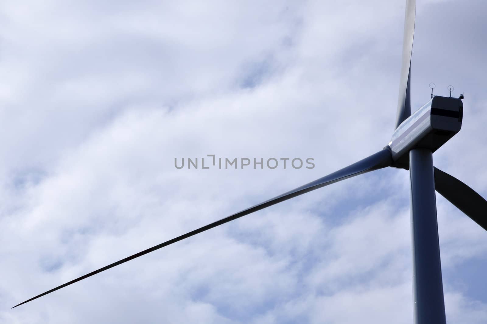 wind turbine on sunny day