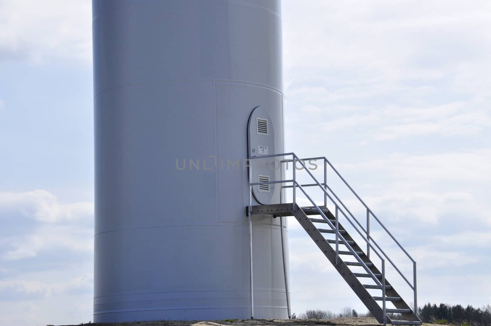 wind turbine on sunny day