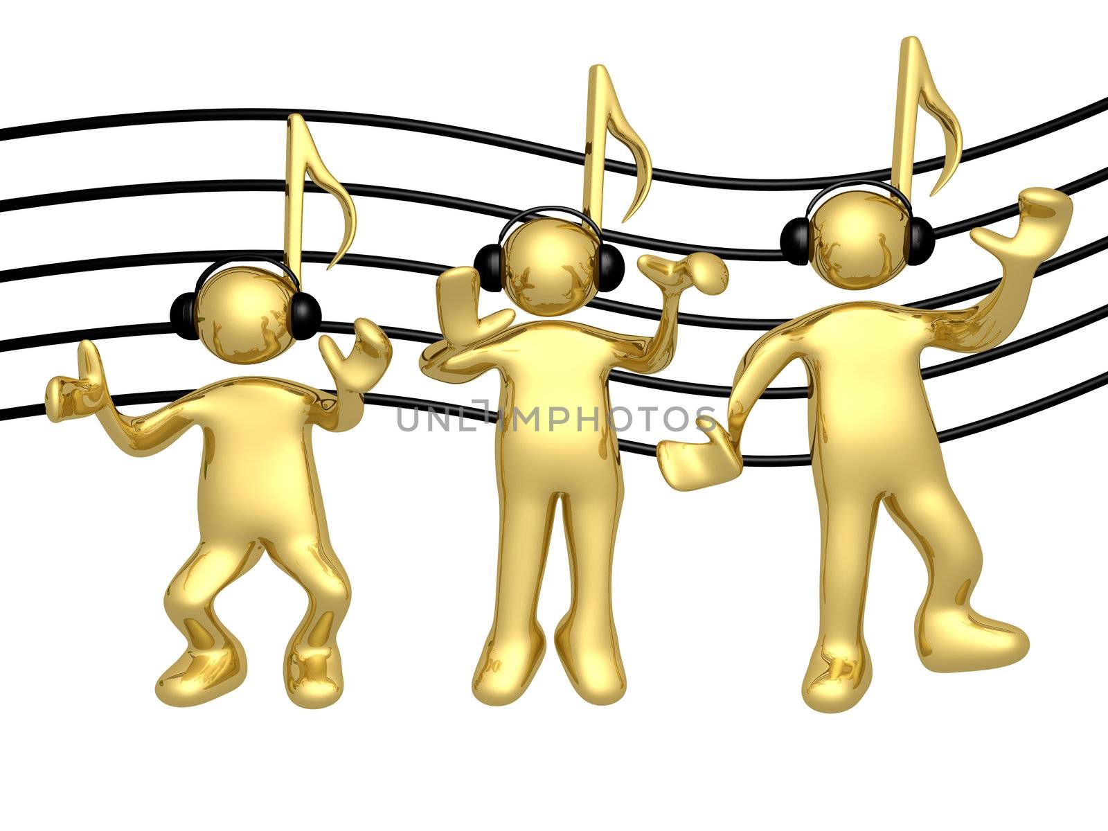 Computer generated image - Music People .