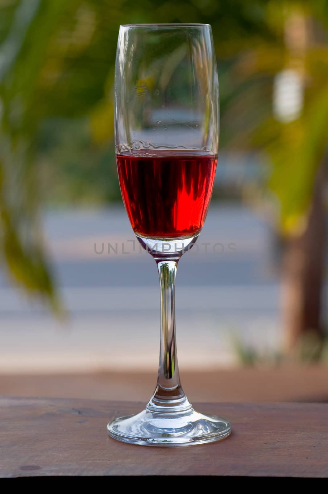 cocktail glass on on the table