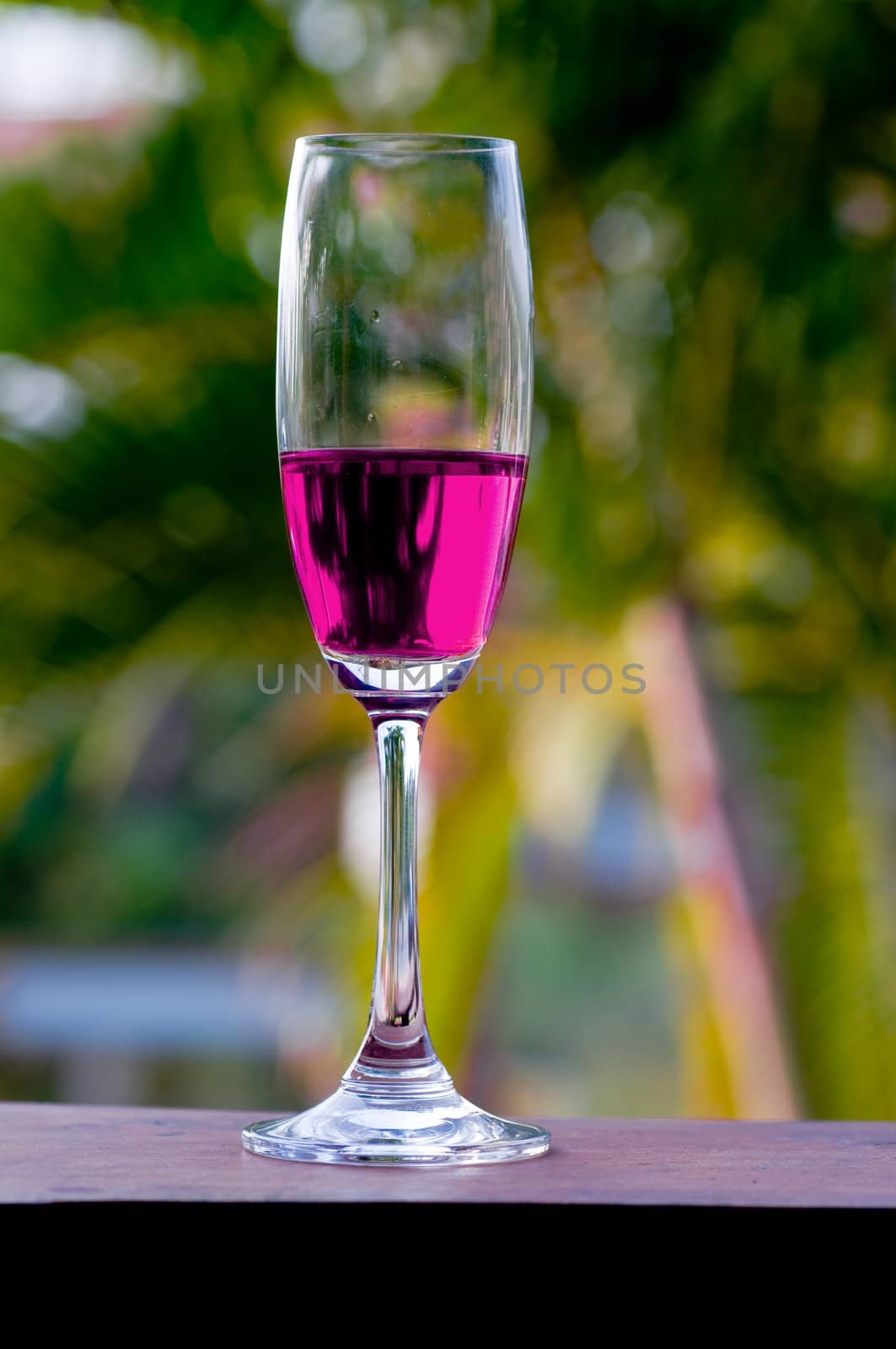 cocktail glass on on the table