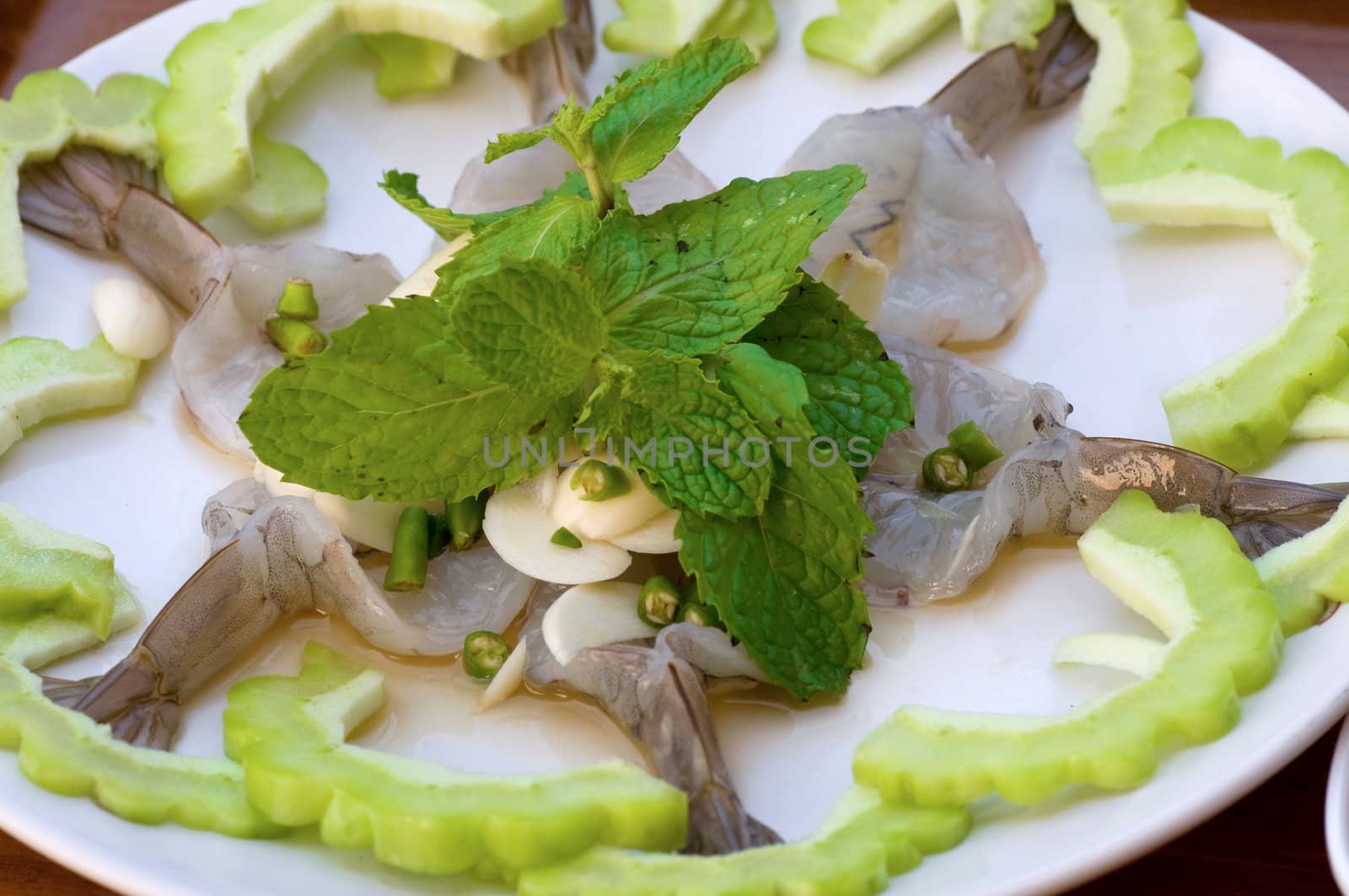 shrimp in fish sauce,a kind of Thai food