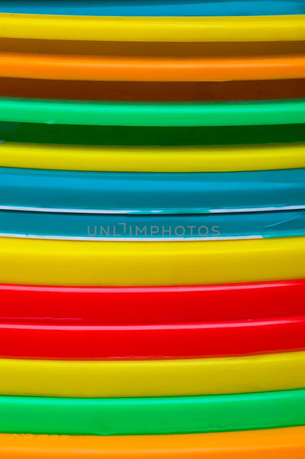 colorful of plastic