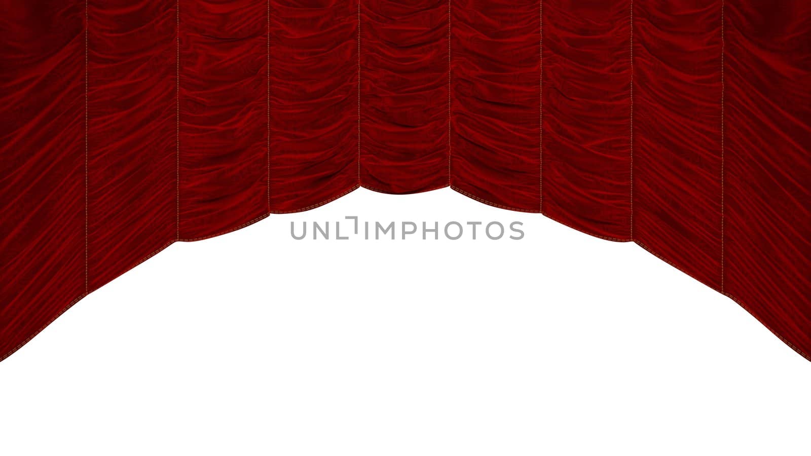 Red Curtain with beautiful pattern by Arsgera