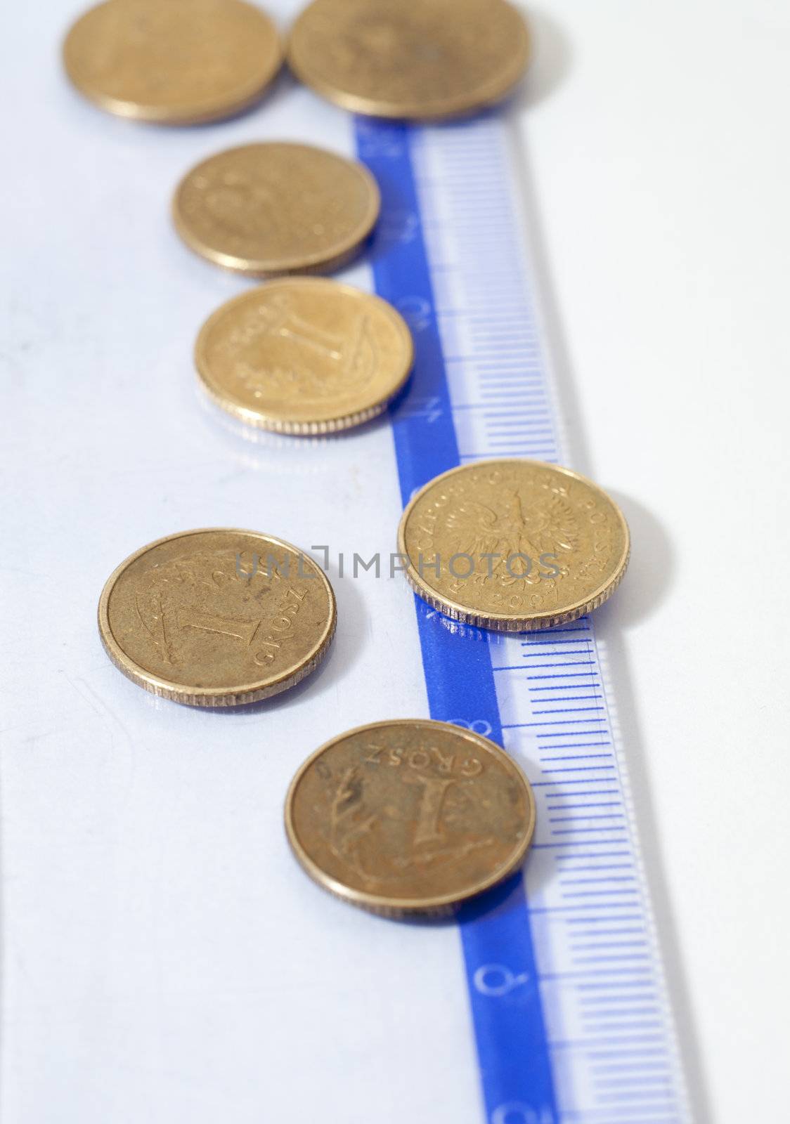 an image of coins of polish currency zloty