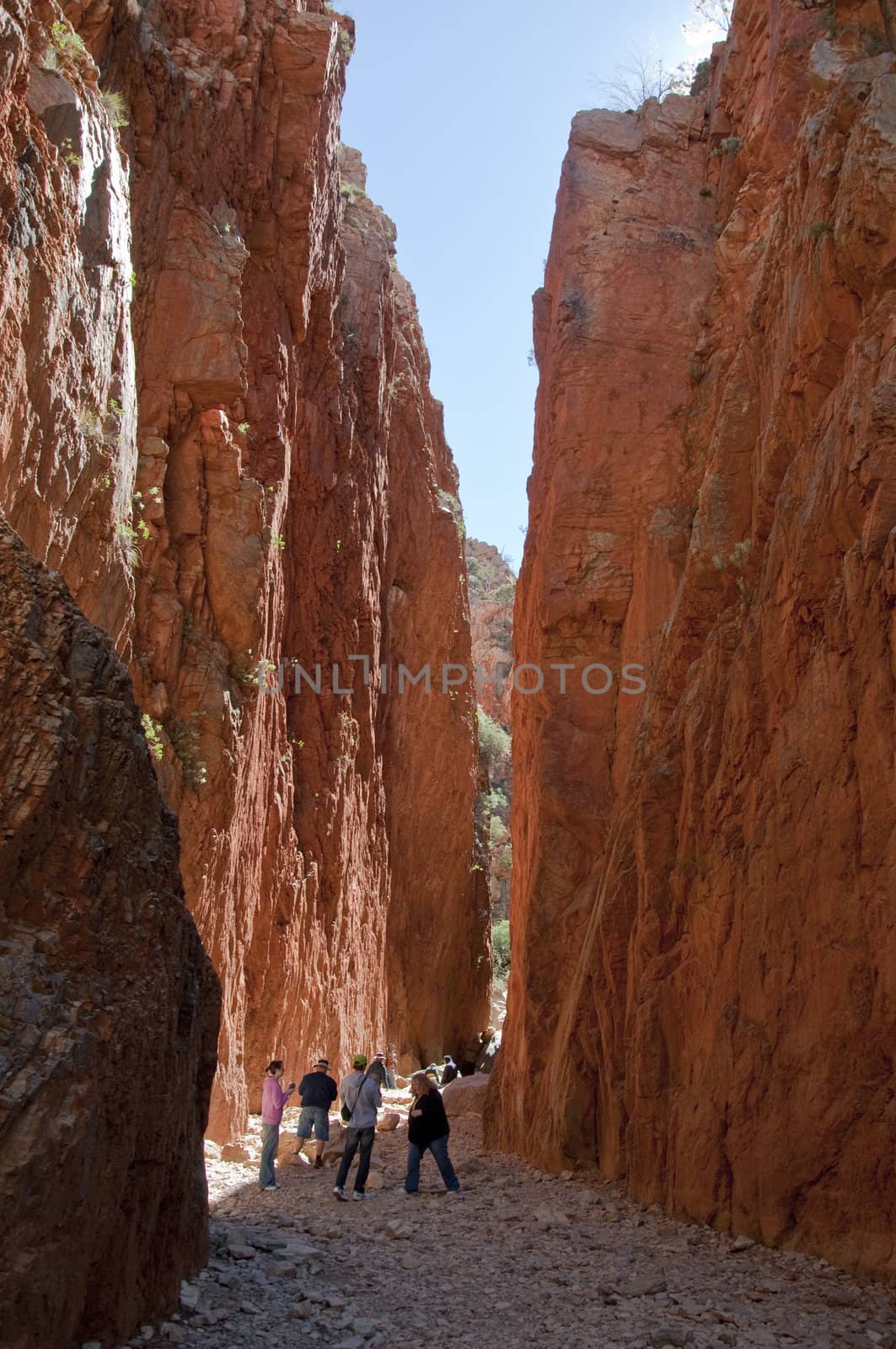 stanley chasm next to alice springs in the australian outabck
