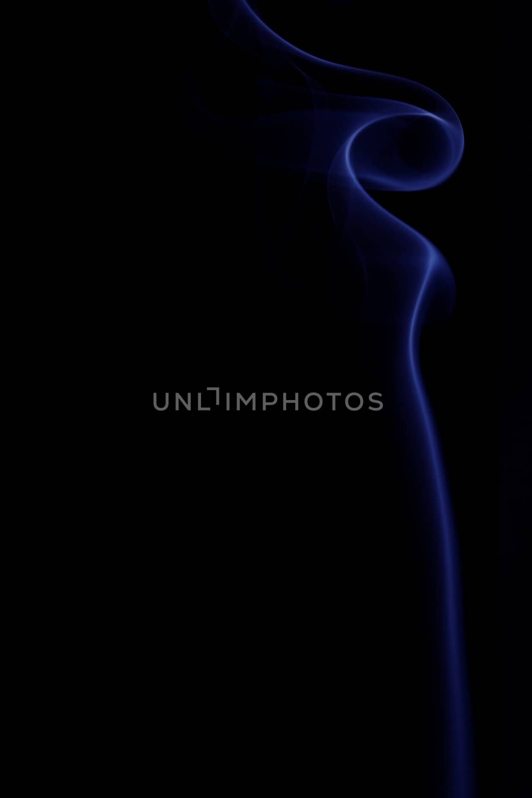 Abstract shot of the rising smoke