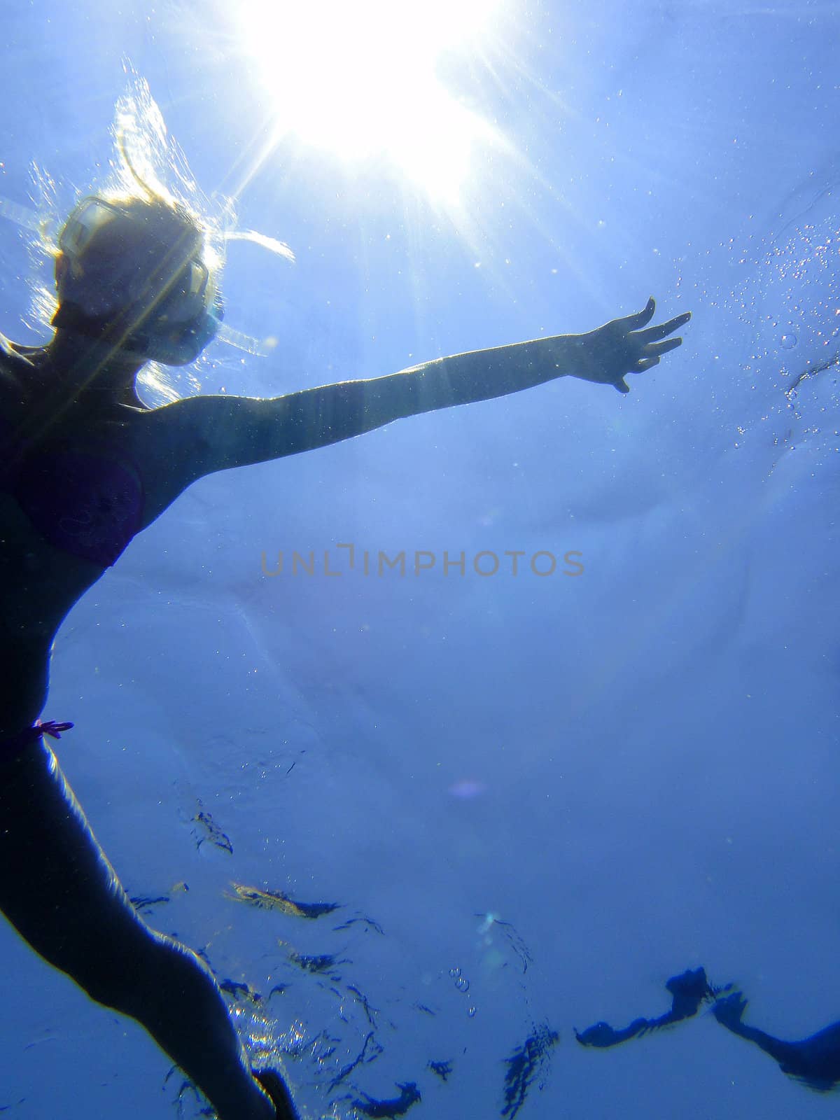 Snorkeling, relax, underwater, Red sea, Sharm El Sheikh, Egypt.