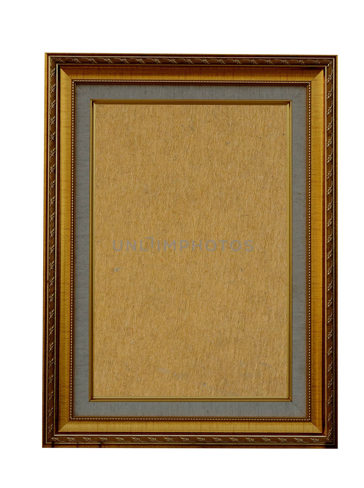 old paper in frame