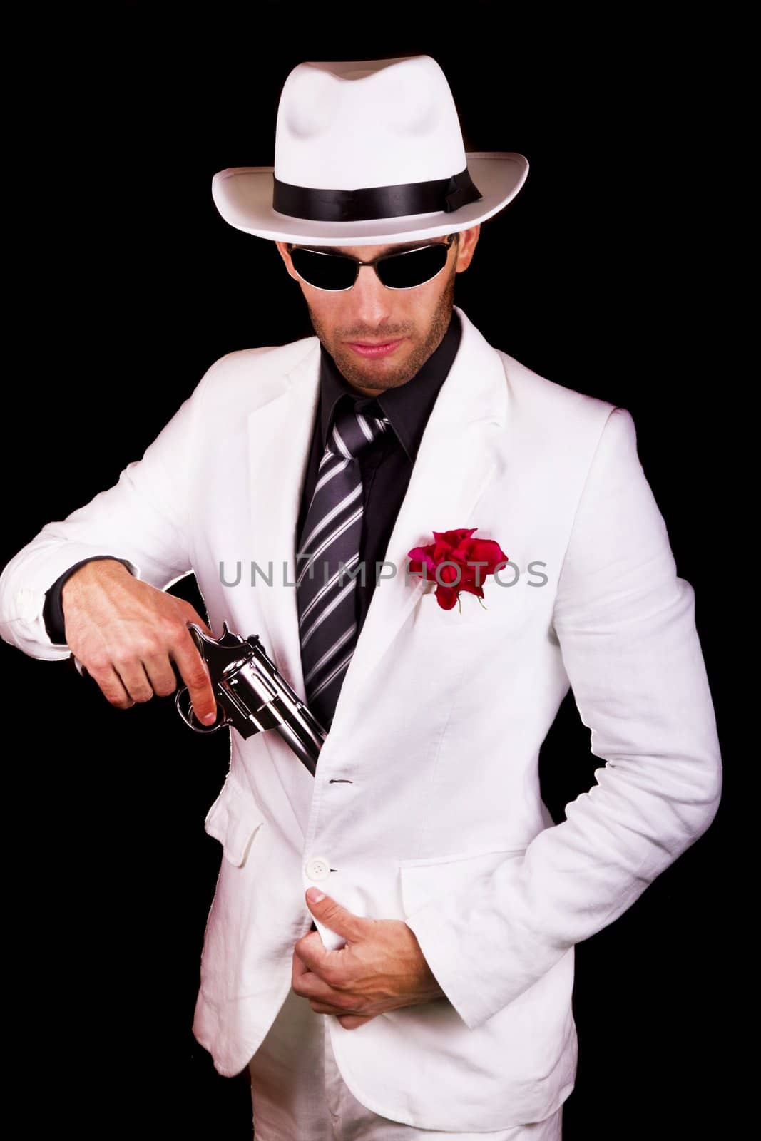 white suit gangster by membio