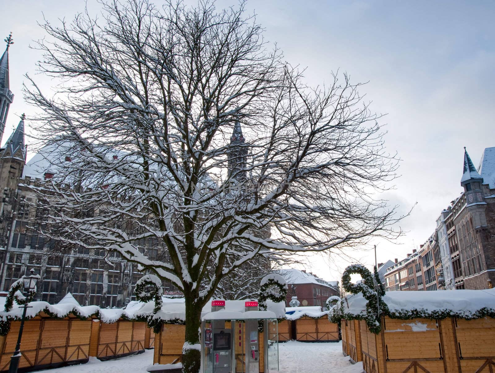 Aachen during winter