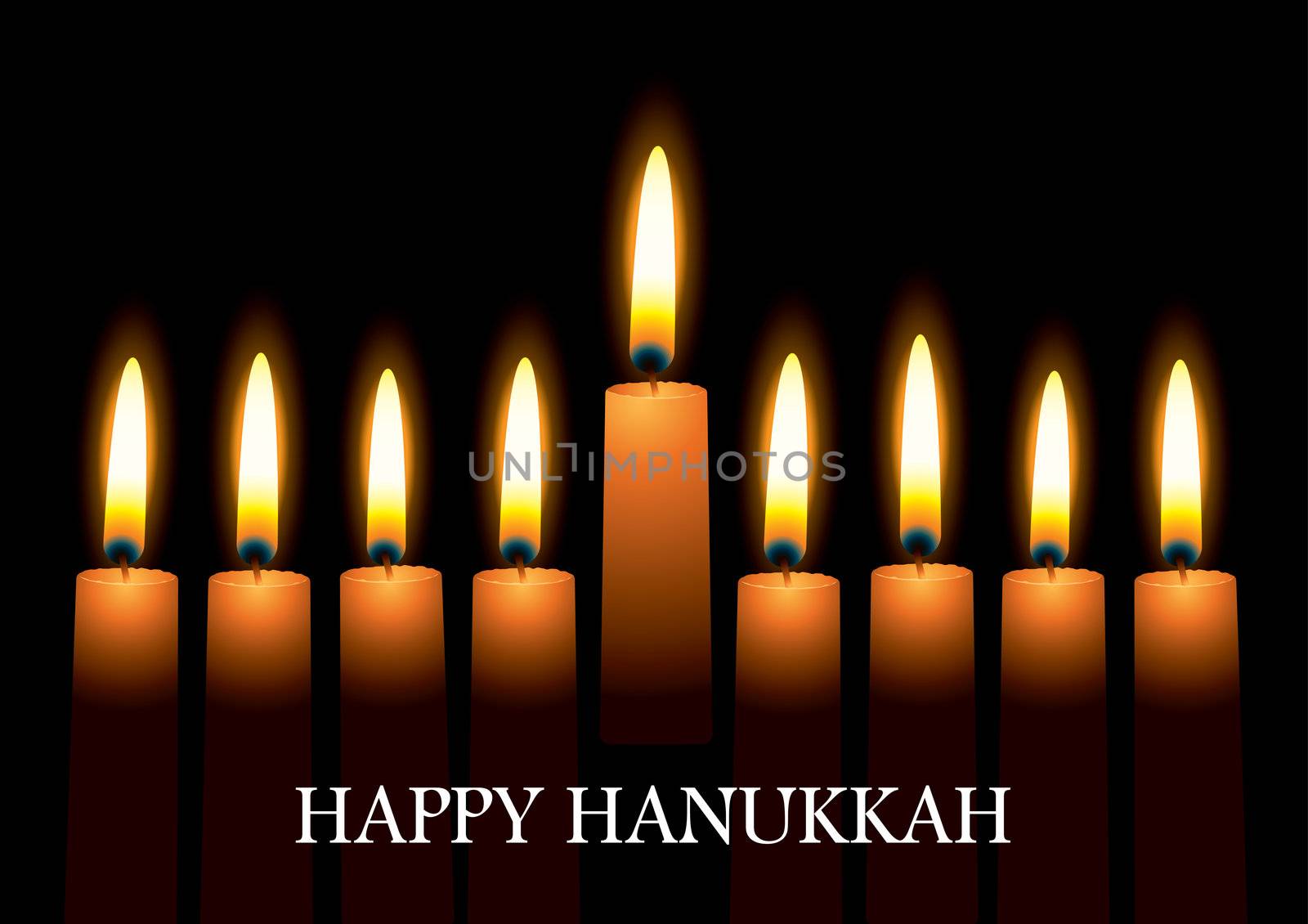 Hanukkah candles by nicemonkey