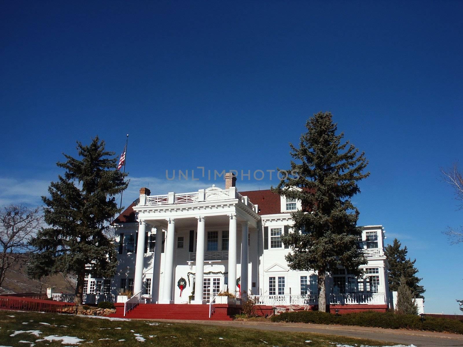 Historic Western Ranch Mansion House by jdebordphoto