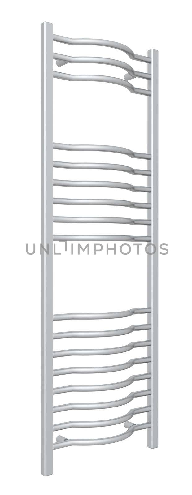 Standing chrome towel holder rack and rails by Morphart