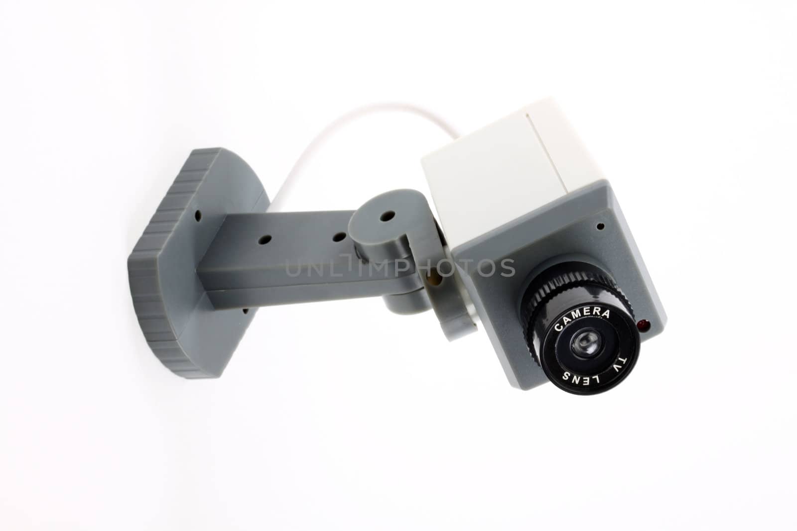 security digital camera over white 