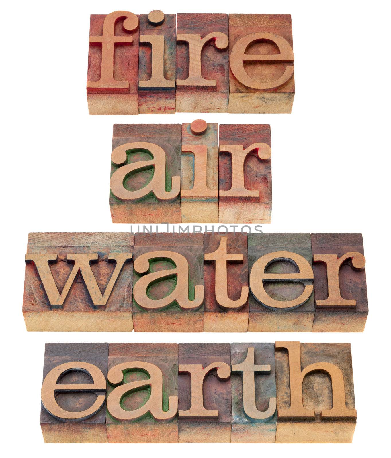 fire, air, water and earth by PixelsAway