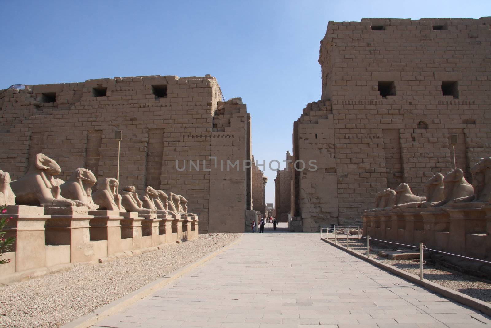 Karnak Temple, Luxor Egypt, main entrance pylons