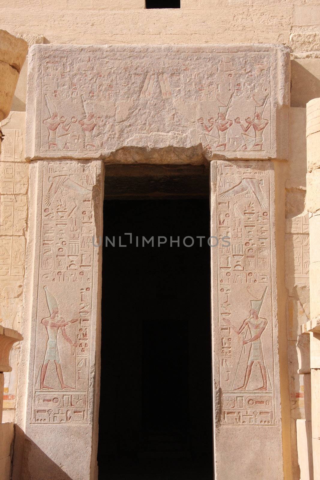 Temple of Queen Hatshepsut Luxor, Egypt, entrance to inner tomb