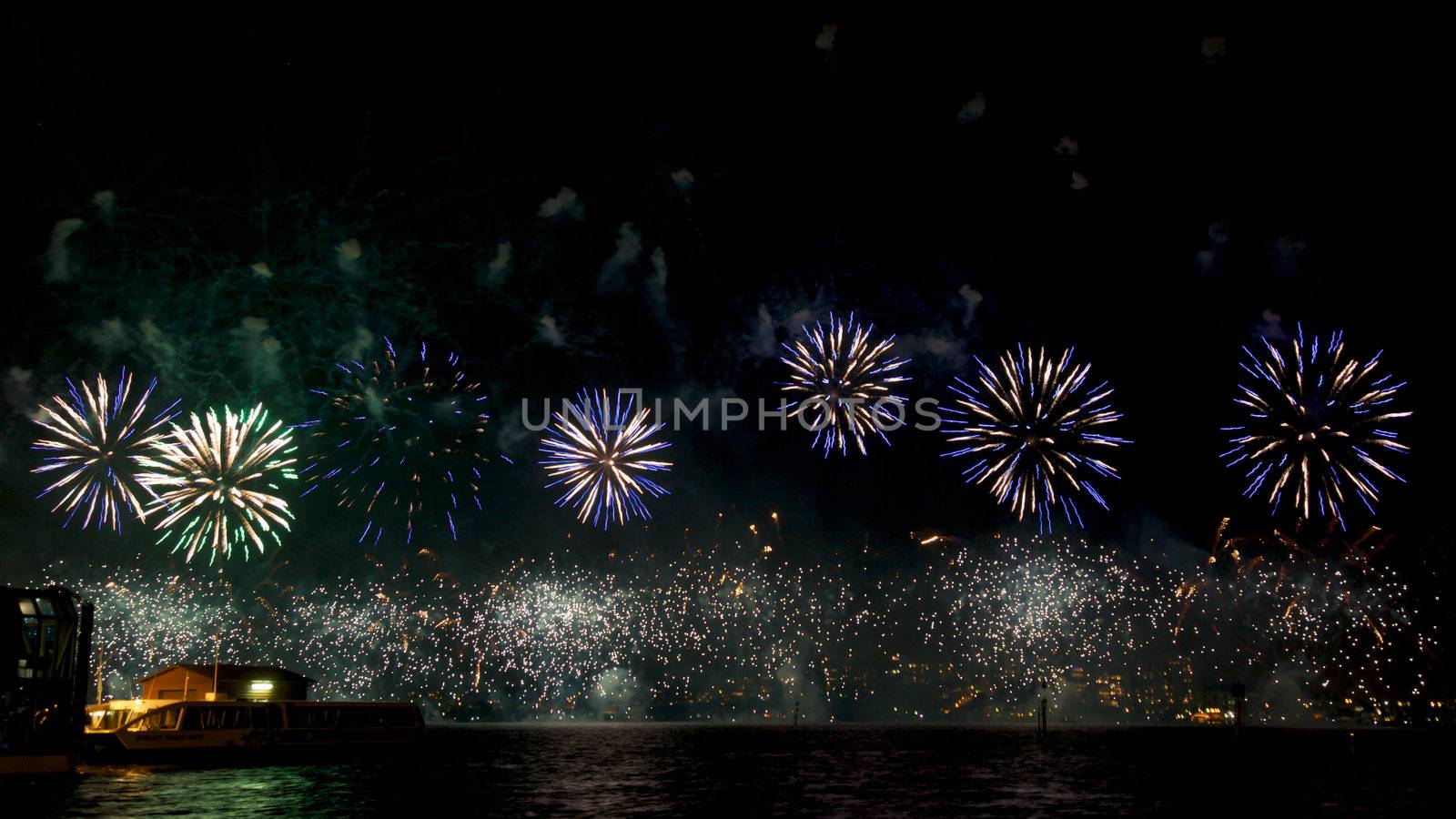 Fireworks celebrating Australia Day on 26 January explode over the Swan River in Perth, Western Australia. This year's theme was 'Family', with a special emphasis on the victims of the recent floods in Australia.
