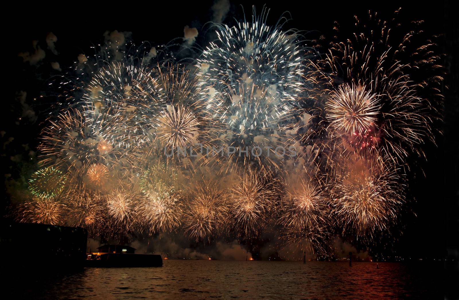 Fireworks celebrating Australia Day on 26 January explode over the Swan River in Perth, Western Australia. This year's theme was 'Family', with a special emphasis on the victims of the recent floods in Australia.