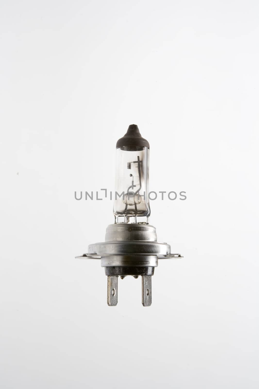 Burned car bulb lamp type H7