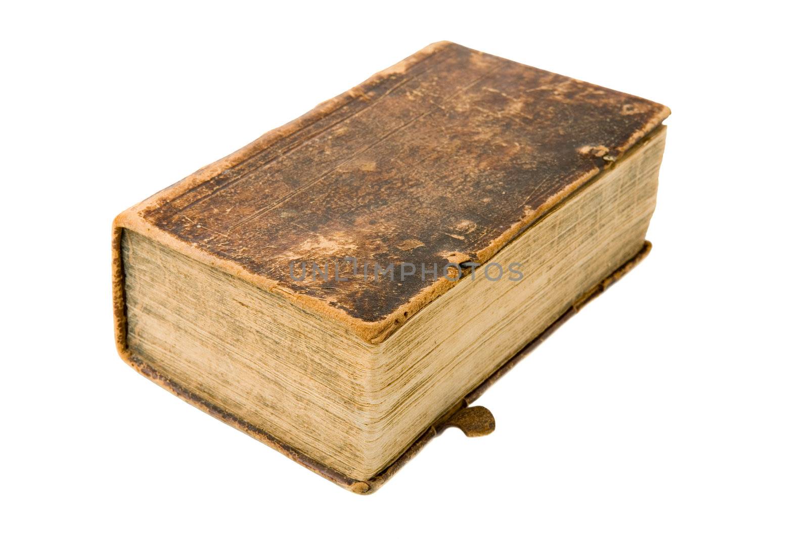 Old book isolated on a white background