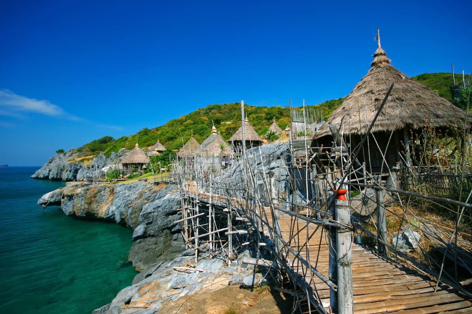 Countryside of si chang view island,Bhonburi Thailand