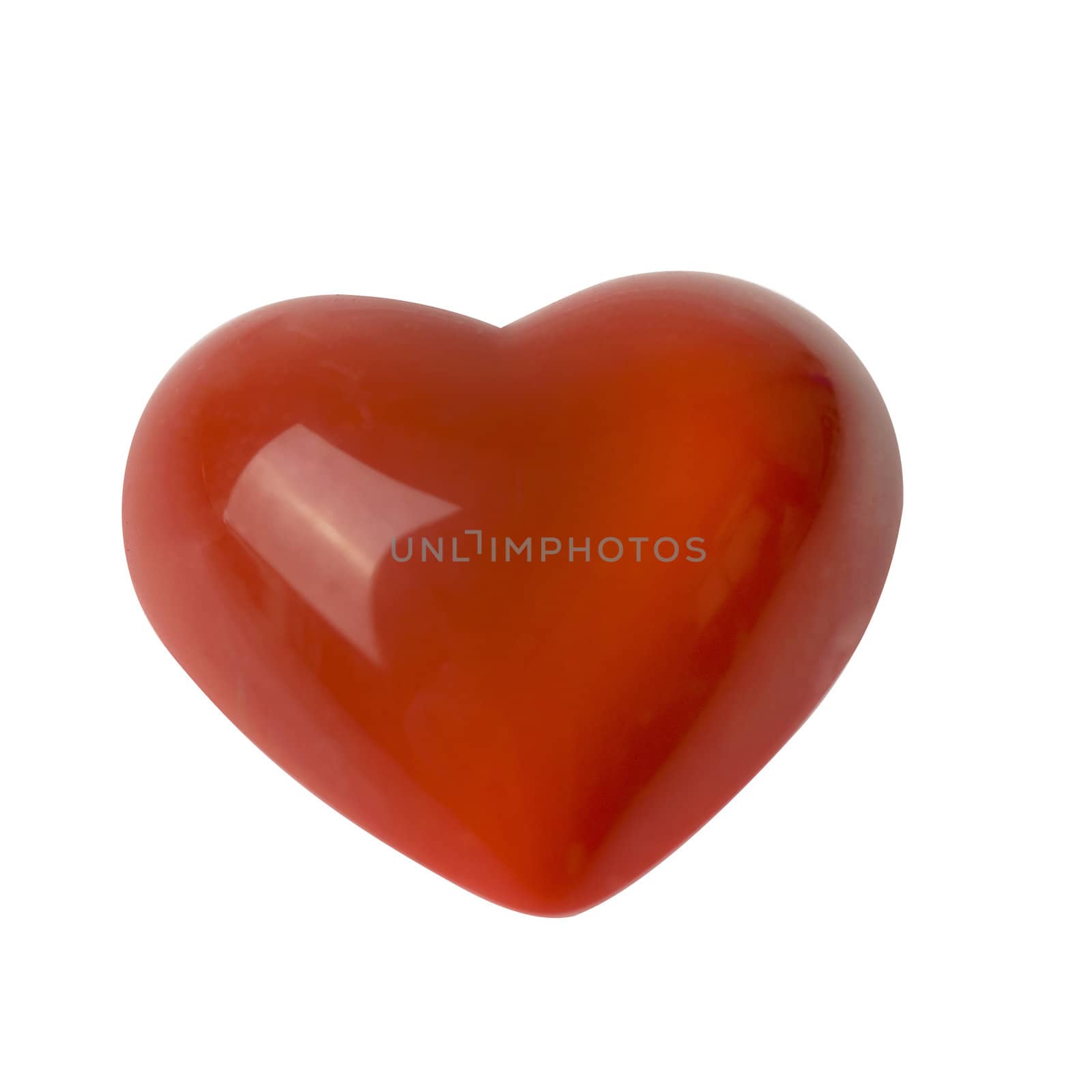 a red heart, and five on the background