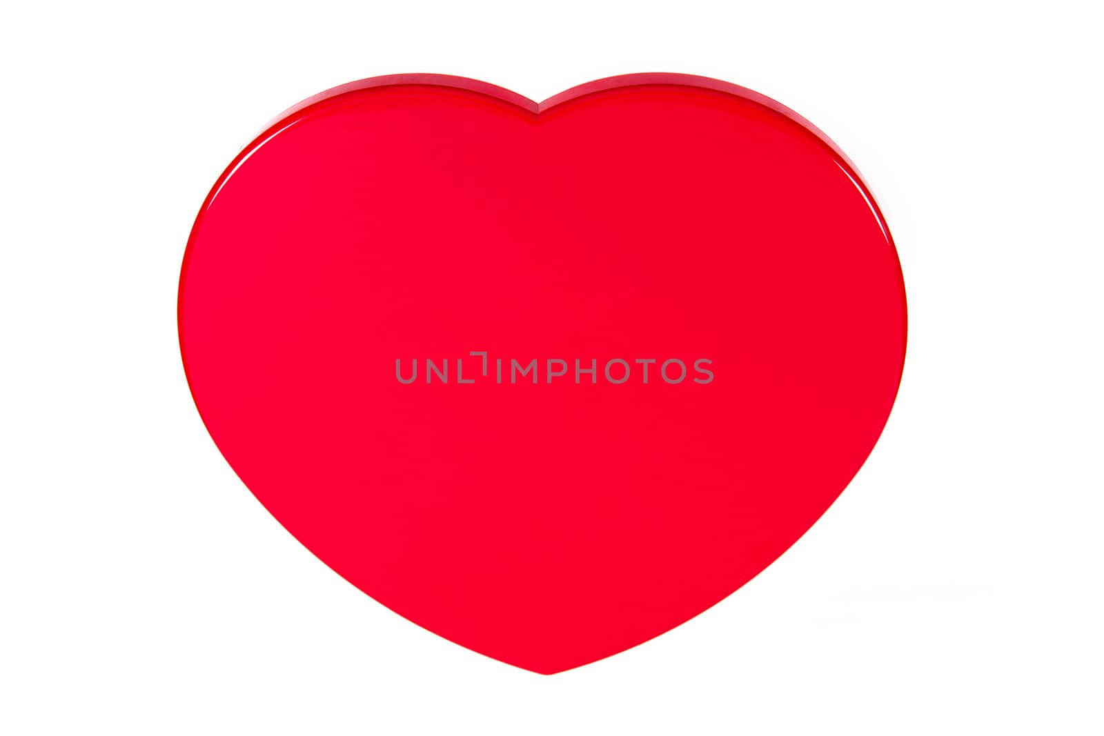The heart image, as symbol all enamoured, isolated, on a white background