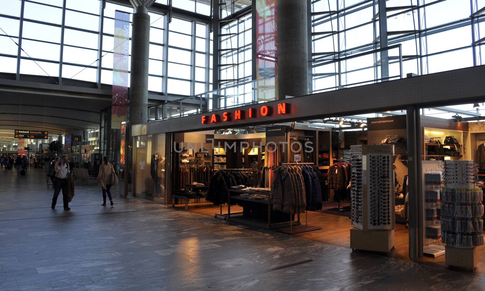 shopping center in a airport