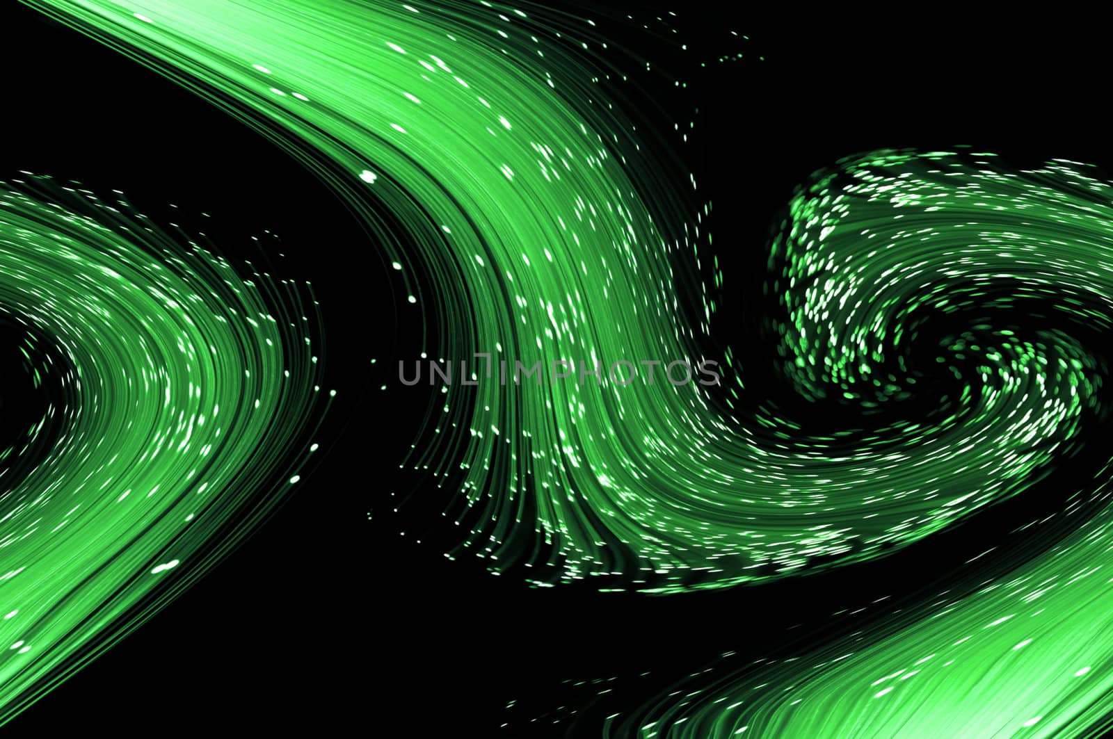 Green abstract fibre optic background. by 72soul