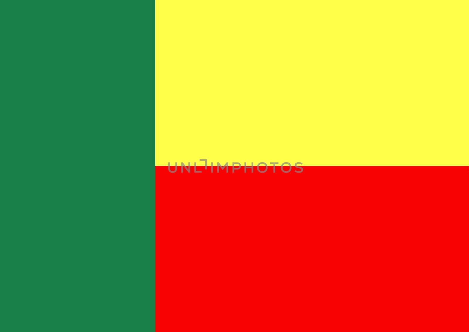 Illustrated flag of Benin