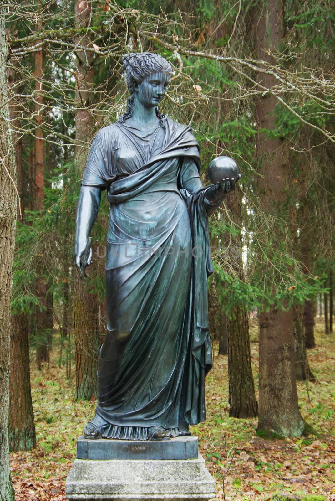 Statue of the muse of poetry by Vitamin
