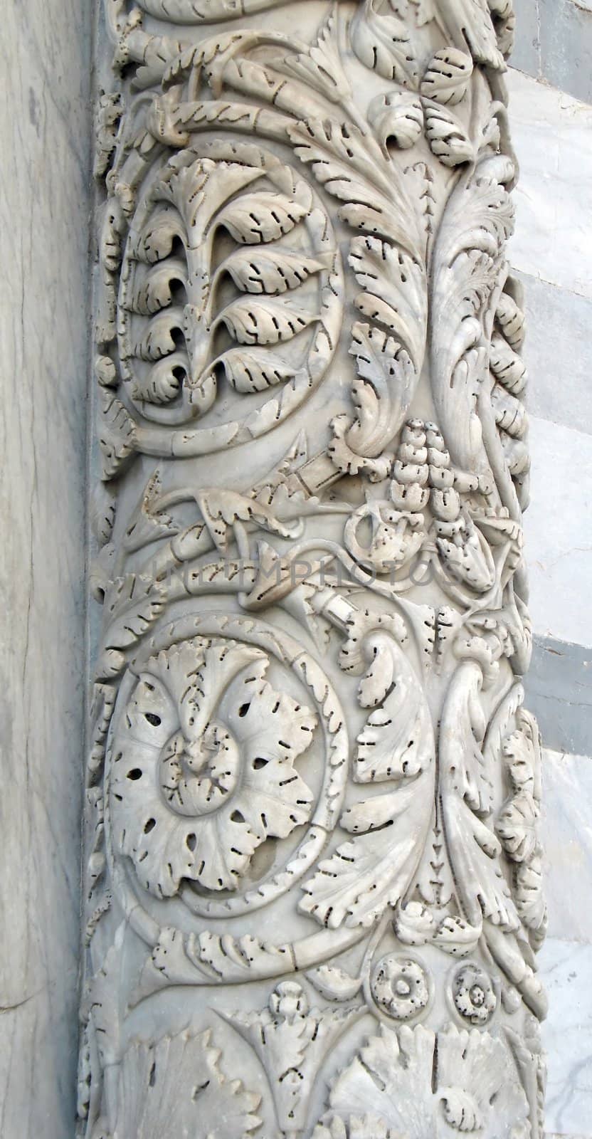 Fragment of ancient marble column by Vitamin