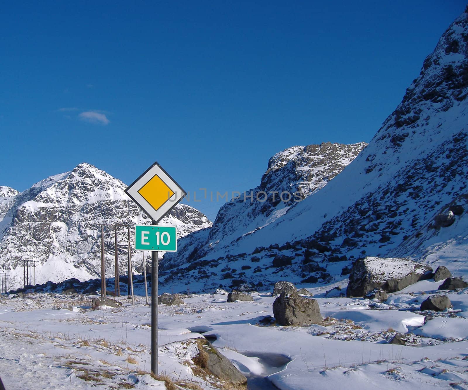 E10, the famous road in Lofoten islands, Norway