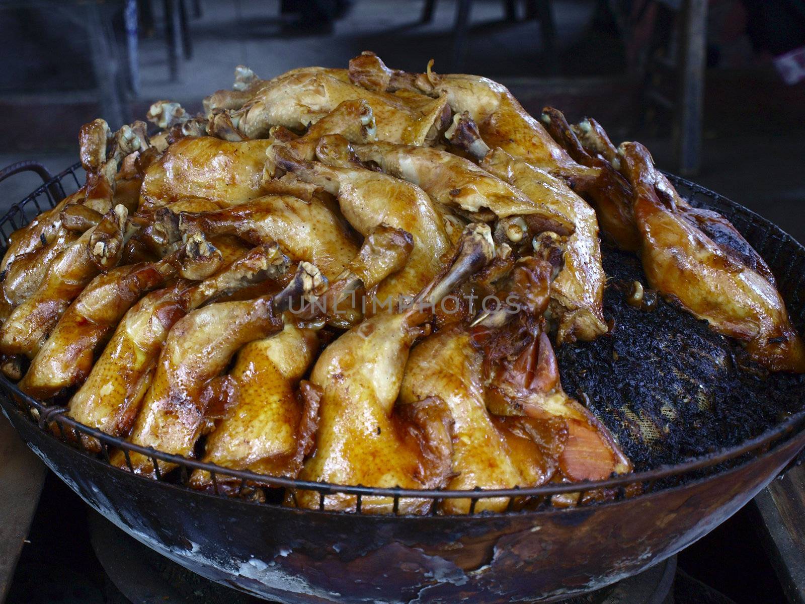 chinese street food beggar chicken