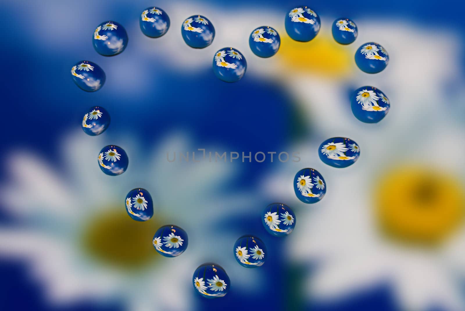 water drops with reflection by Alekcey