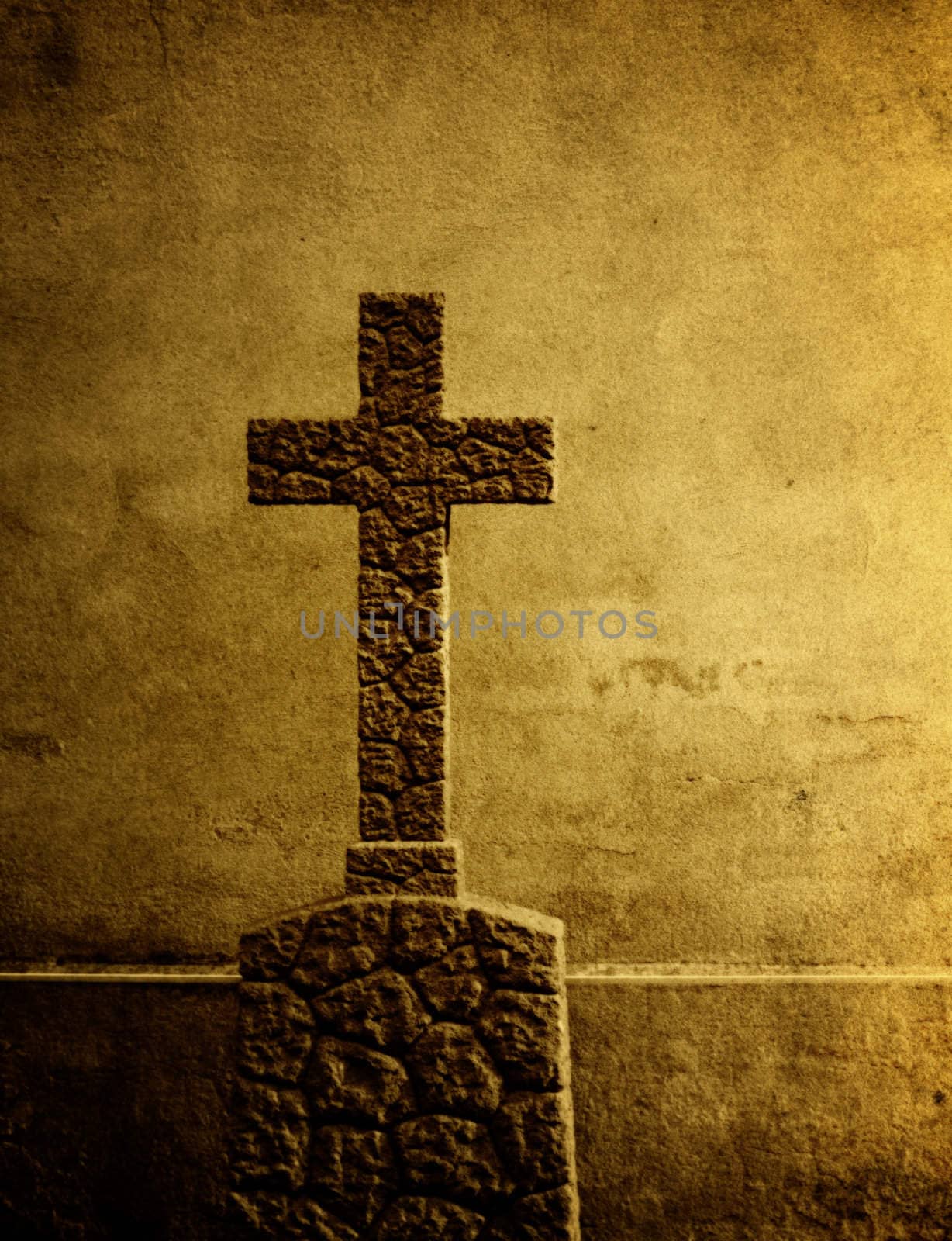Cross on the European cemetery  by motorolka