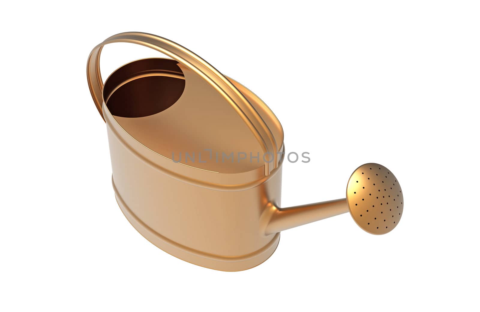 Bucket for watering isolated on white background