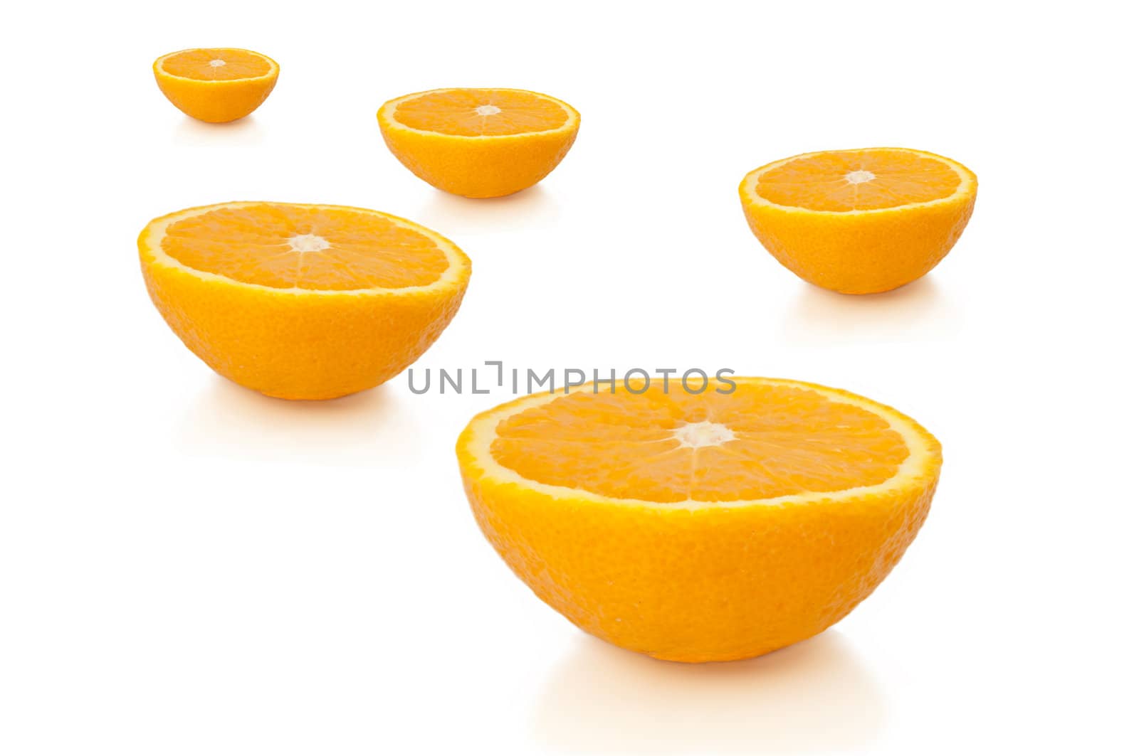 Orange fruit halves. by 72soul