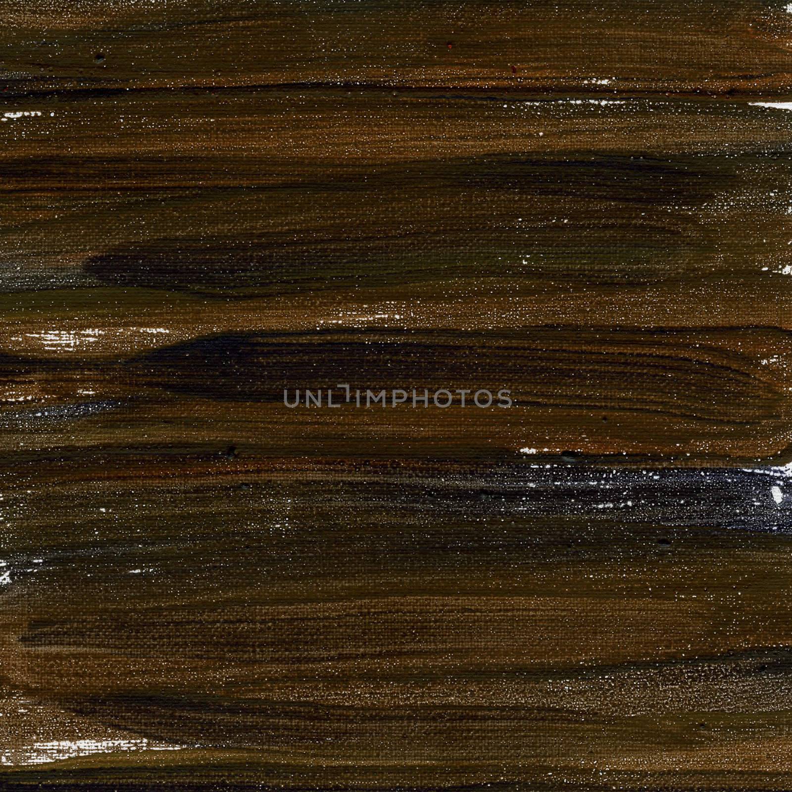 dark brown watercolor painted abstract on white artist canvas, self made by photographer
